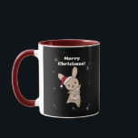 Taza Bunny Merry Christmas Winter Animals Rabbits Mug<br><div class="desc">El conejo para Navidades con luces de hadas. Animales divertidos con regalos y nieve para las vacaciones. También es gracioso para los Navidades en julio. Hasen son animales dulces y perfectos para los Navidades.</div>