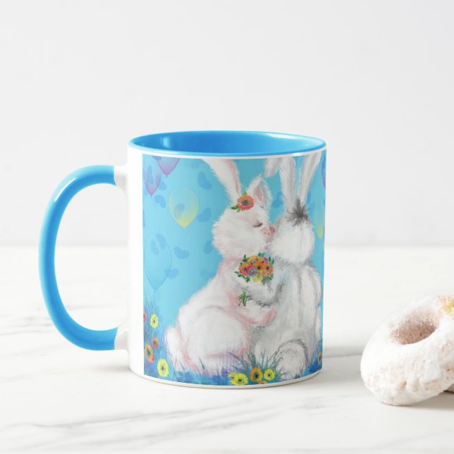 Taza Bunny Mug - Hug (Con donut)