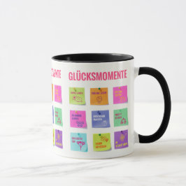 Taza Buntes Design mit Glücksmomenten