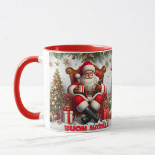 Taza Buon Natale Navidades Santa Classic Mug