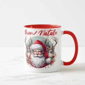 Taza Buon Natale Santa con renos