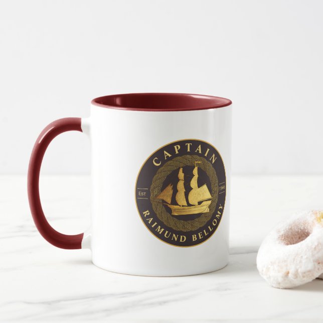 Taza Buque de oro (Con donut)