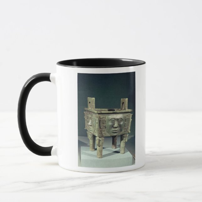 Taza Buque rectangular del "tintín" con los rostros (Izquierda)