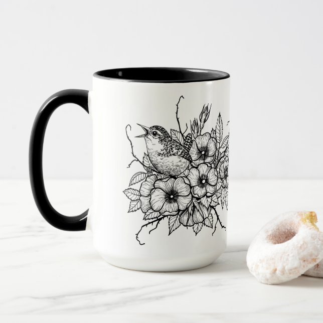 Taza Buquete de Wren (Con donut)