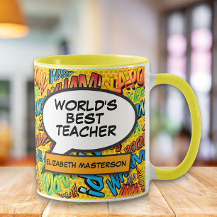 Taza Burbuja de diálogo de cómic retro divertido para p