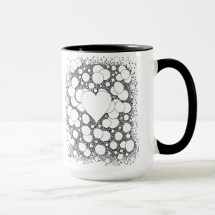 Taza Burbuja, retro, hippie, café boho