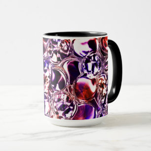 Taza ¿Burbujas de vidrio coloreado o piedras preciosas?