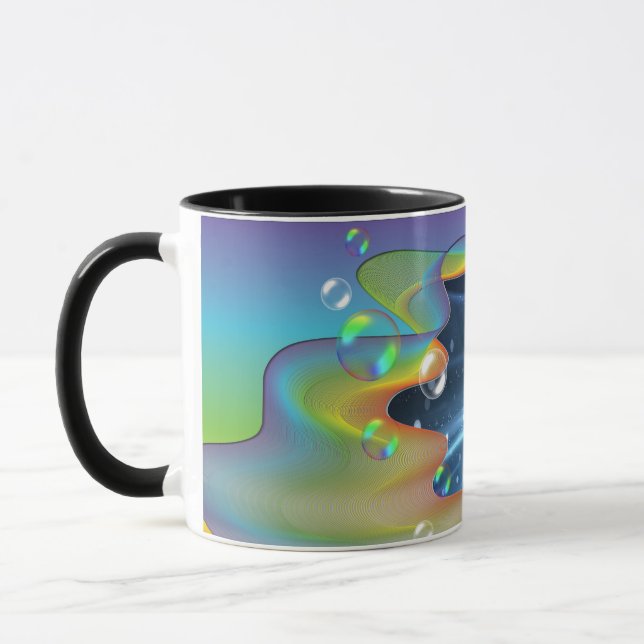 Taza Burbujas Espaciales (Izquierda)