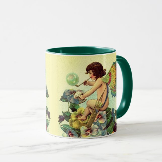 TAZA BURBUJAS FLORENTES DE LA CARA DE VALENTINA, PANSIA (Anverso derecho)