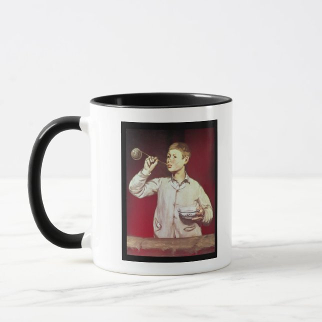 Taza Burbujas que soplan del muchacho, 1867-69 (Izquierda)