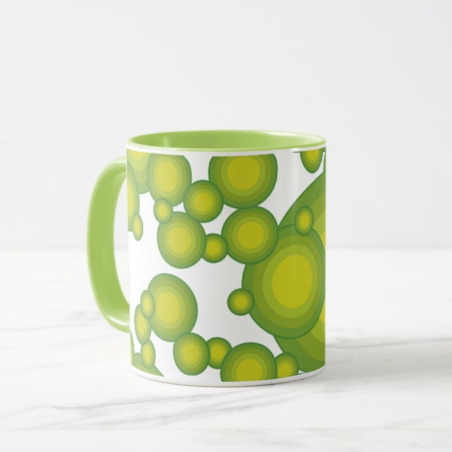 Taza Burbujas verdes (Anverso izquierdo)