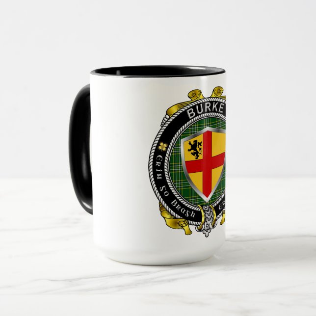 Taza Burke Irish Shield Badge (Anverso izquierdo)