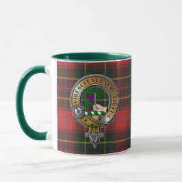 Taza Burnett Tartan & Badge