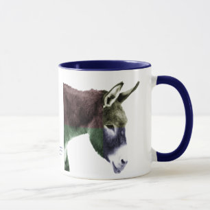 Taza Burro del Burro de muchos colores