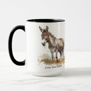 Taza Burro Encantador Serenidad, personalizado