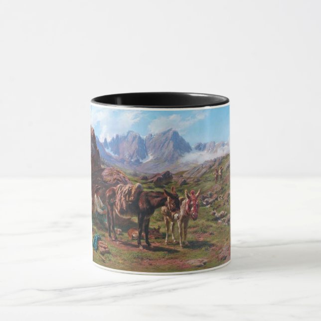 Taza Burros en los Pirineos (Rosa Bonheur) (Centro)