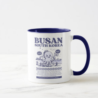 Taza Busan South Korea Retro City