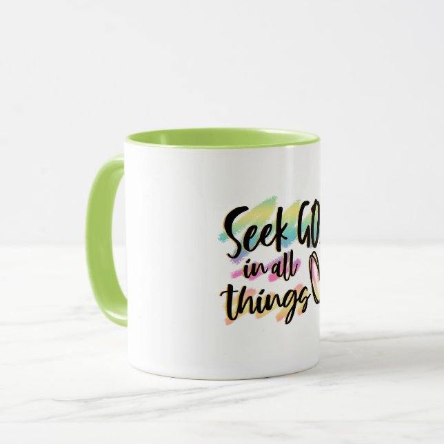 Taza Buscar a Dios en todas las cosas Combo Mug (Anverso izquierdo)