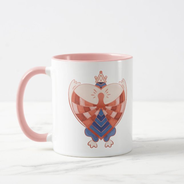 Taza Buscar mi corazón: Bloqueo en forma de corazón (Izquierda)