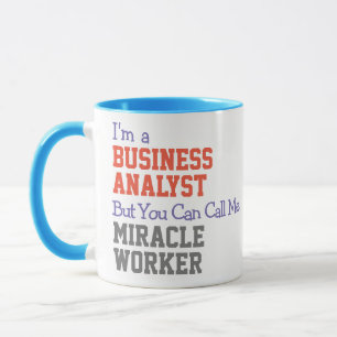 Taza Business Analyst Miracle Worker Mug
