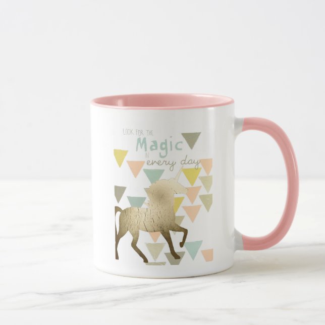 Taza Busque el Magic Everyday Gold Unicorn (Derecha)