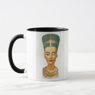 Taza Busto de la reina Nefertiti, vista delantera, del