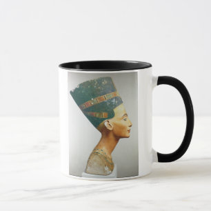 Taza Busto de la reina Nefertiti, vista lateral, del