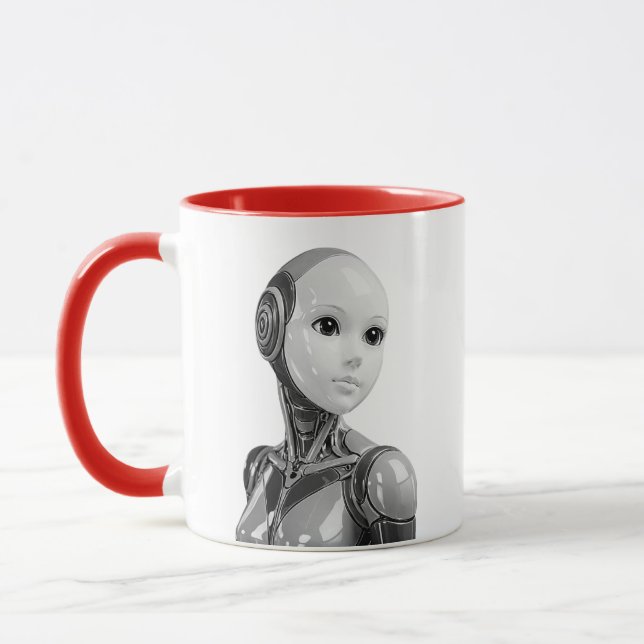 Taza Busto Humanoide Android (Izquierda)