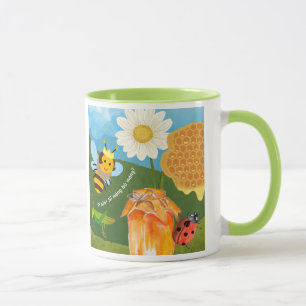 Taza Busy Bee chino mandarín salmo 23