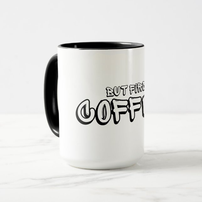 Taza But first coffee (Anverso izquierdo)