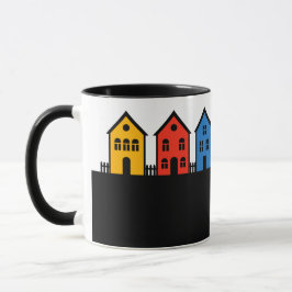 Taza C02 - Tasse mit Dorf Kleinstadt Skyline