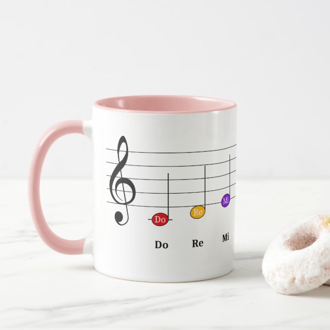 Taza C Mayor escala en la literatura musical infantil " (Con donut)