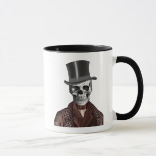 Taza Caballero de Skeleton y sombrero superior