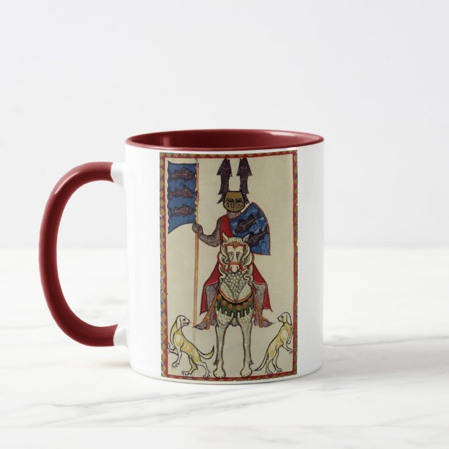 Taza Caballero medieval que hace frente adelante (Izquierda)