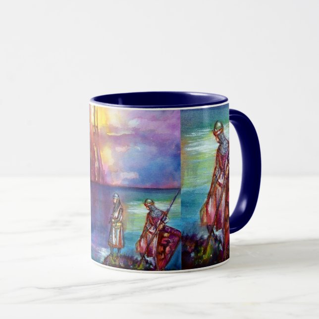 Taza Caballeros medievales de PENDRAGON, Lago Sunset, F (Anverso derecho)