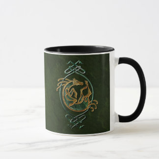 Taza Caballo céltico Knotwork - piedra