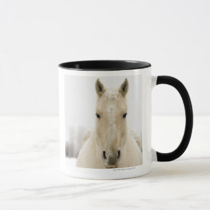 Taza Caballo con nieve en la cabeza