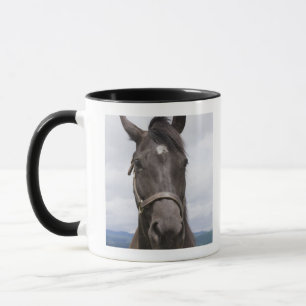 Taza Caballo de Brown oscuro