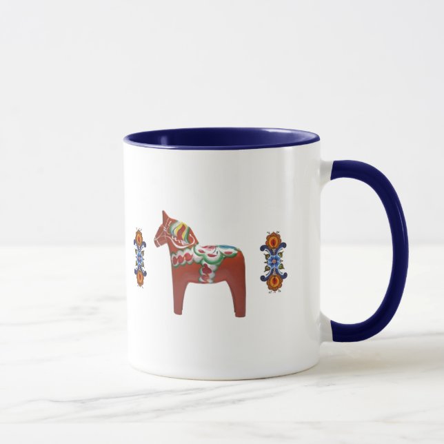 Taza Caballo de Dala del sueco con el noruego (Derecha)