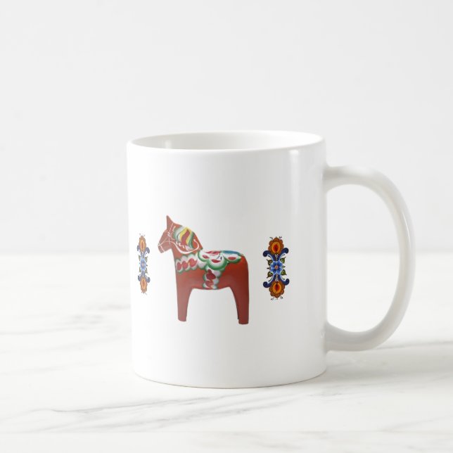 Taza Caballo de Dala del sueco con el noruego (Derecha)