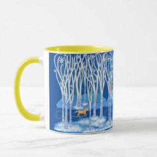 Taza Caballo de fiordo de invierno nórdico