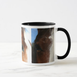 TAZA CABALLO DE SILLA DE MONTAR MANCHADO