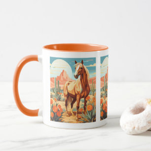 Taza Caballo del desierto Palomino Pop Art