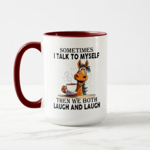 Taza Caballo Divertido Hablando Conmigo - Nos Reímos Ju
