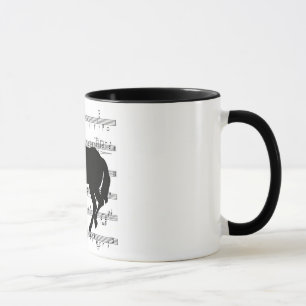Taza Caballo francés de la música subió