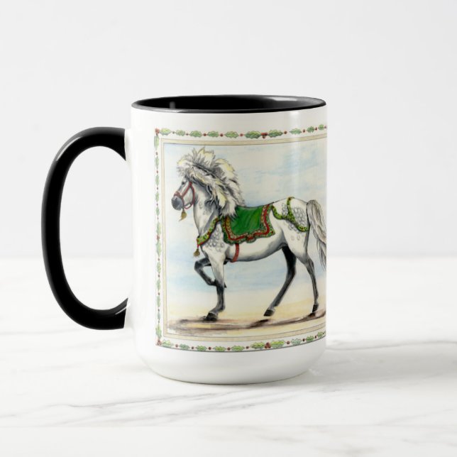 Taza Caballo islandés de Navidad Jol (Izquierda)