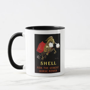 Taza Caballo Mecánico con Aceite de Shell