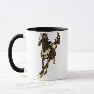 Taza Caballo negro