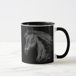 Taza Caballo: negro