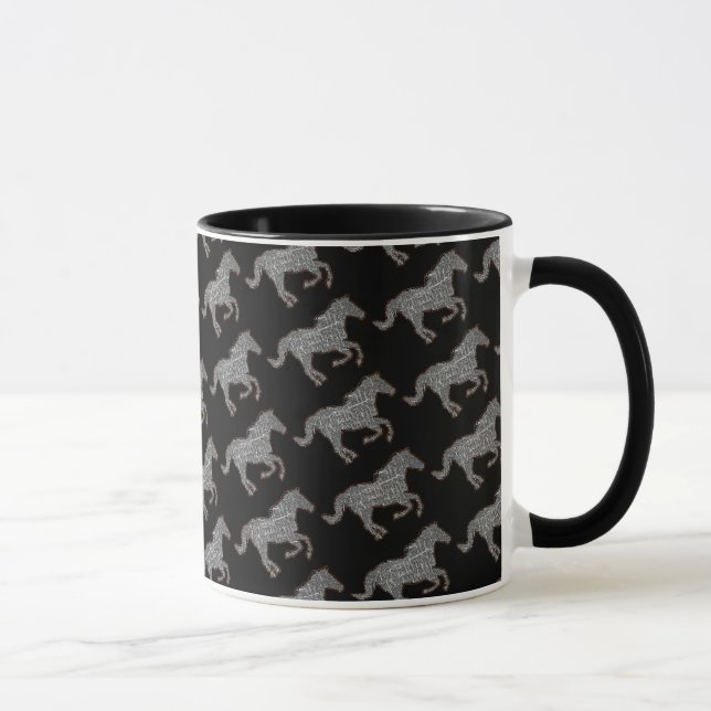 Taza caballo negro (Derecha)